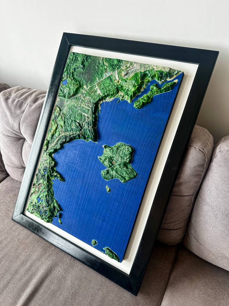 Maqueta geografía Puerto Montt-Isla Maillen 2