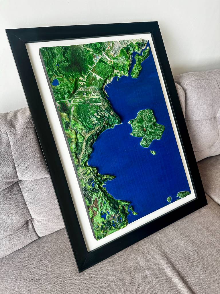 Maqueta geografía Puerto Montt-Isla Maillen 3