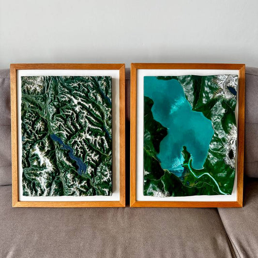 Maqueta geografía Lago Yelcho 1