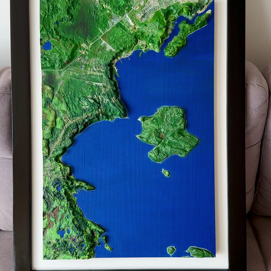 Maqueta geografía Puerto Montt-Isla Maillen 5