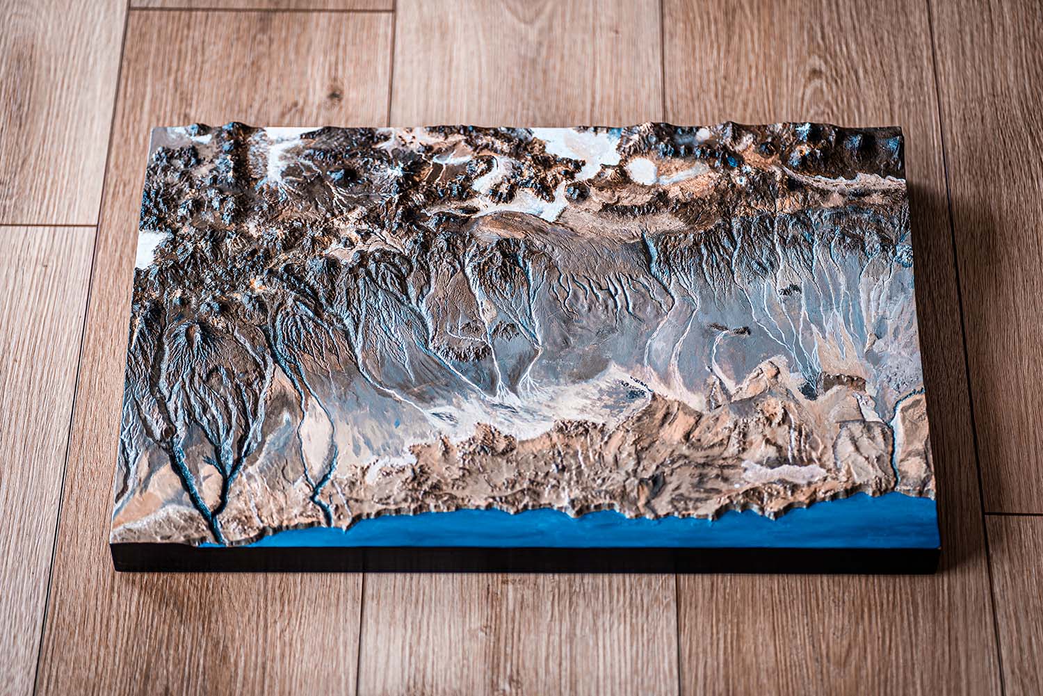 Maqueta geografía región de Tarapacá